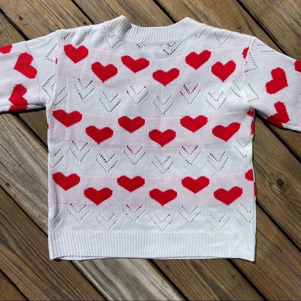 Valentine Heart Sweater Boutique White - Picture 5 of 9